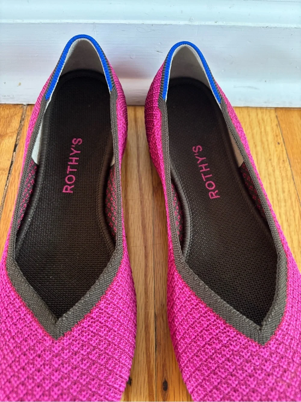 Rothy’s magenta the flat women’s 8.5 Textured Round Toe Limited Edition